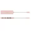 USB-C hub j5create JCH342ER-N 4-poorts Type-C Type-A Gen 2 10000 Mbit/s roze