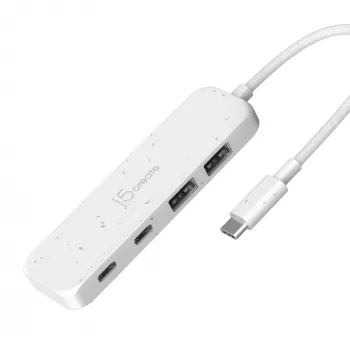 j5create milieuvriendelijke USB-C naar 4-poorts Type-C & Type-A Gen 2 hub