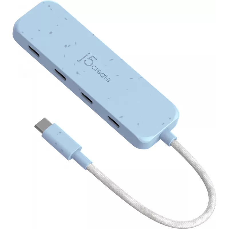 USB-C hub j5create JCH345EC-N 4-poorts Type-C Gen 2 10000 Mbit/s
