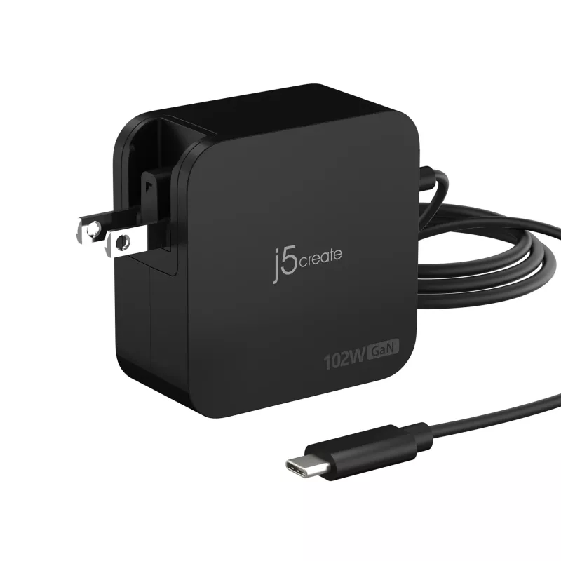 j5create 102W GaN PD USB-C 2-poorts oplader met verwisselbare netstekkers