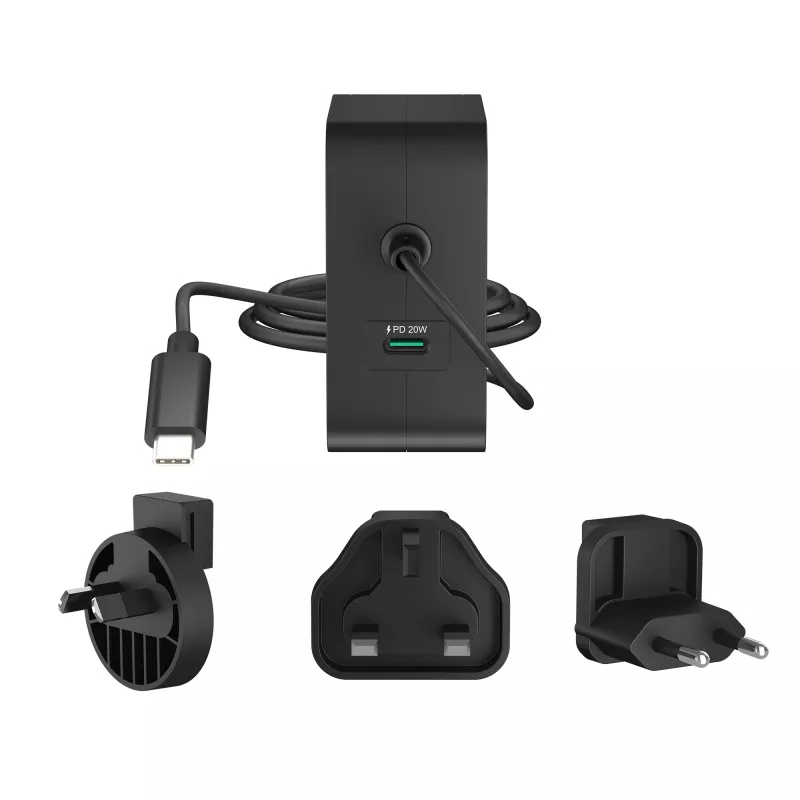 j5create 102W GaN PD USB-C 2-poorts oplader met verwisselbare netstekkers