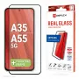 Displex Full Cover screenprotector (10H) voor Samsung Galaxy A35/A55 5G, Eco-montageframe, Full Cover