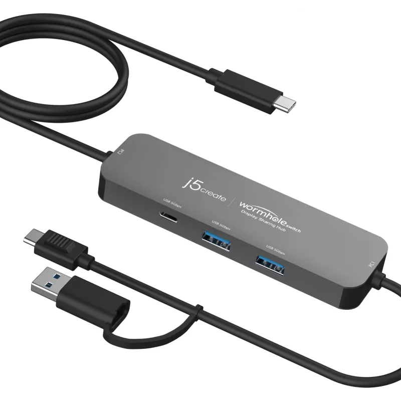 j5create JCH462 Wormhole Switch™ Display Sharing Hub, zwart