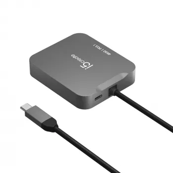 j5create JCD3191 4K60 Elite USB-C® Travel Adapter, zwart
