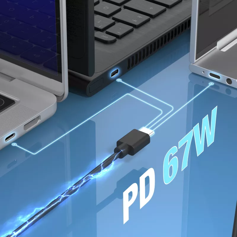 j5create JUP1565DC 67W GaN PD USB-C® Mini-oplader met 6 soorten DC-stekkers – EU, zwart