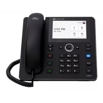 AudioCodes Teams C455HD IP-telefoon PoE GbE zwart met ingebouwde BT en dual-band wlan