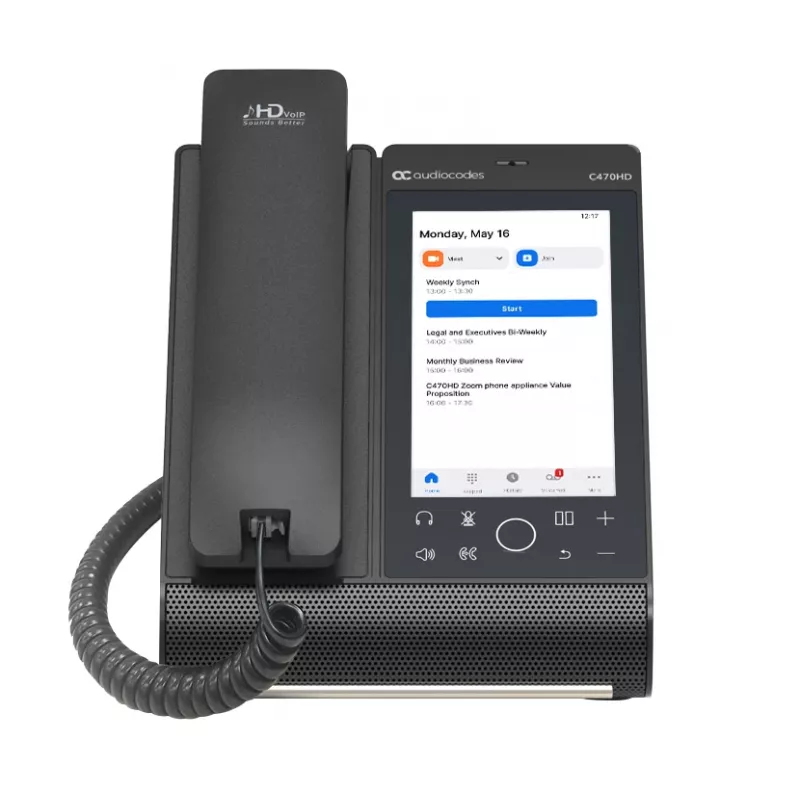 IP-telefoon AudioCodes Teams C470HD PoE GbE bedrade hoorn Android