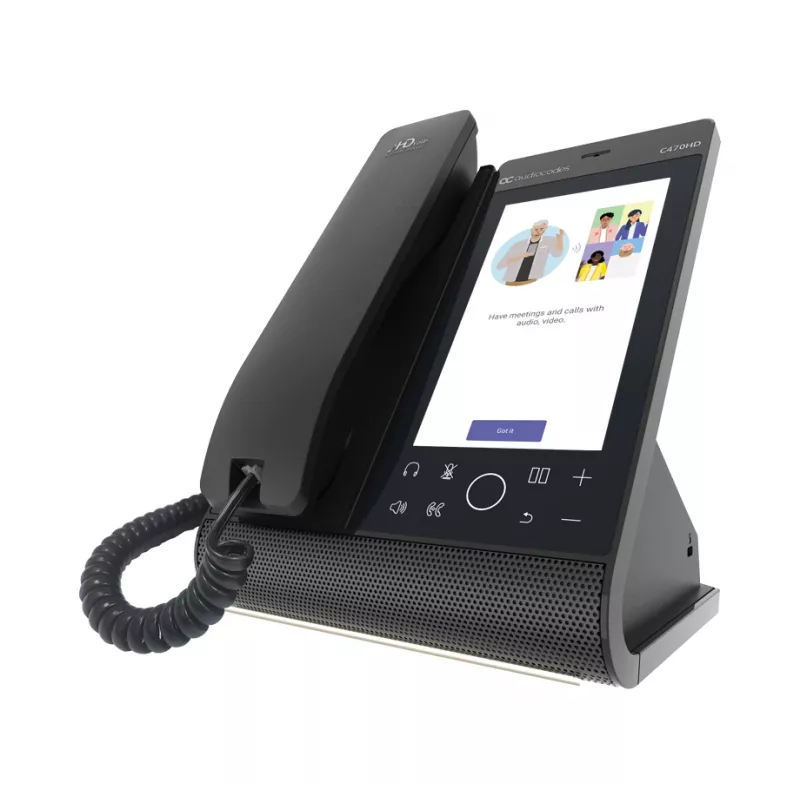IP-telefoon AudioCodes Teams C470HD PoE GbE bedrade hoorn Android