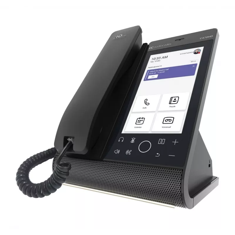 IP-telefoon AudioCodes Teams C470HD PoE GbE bedrade hoorn Android