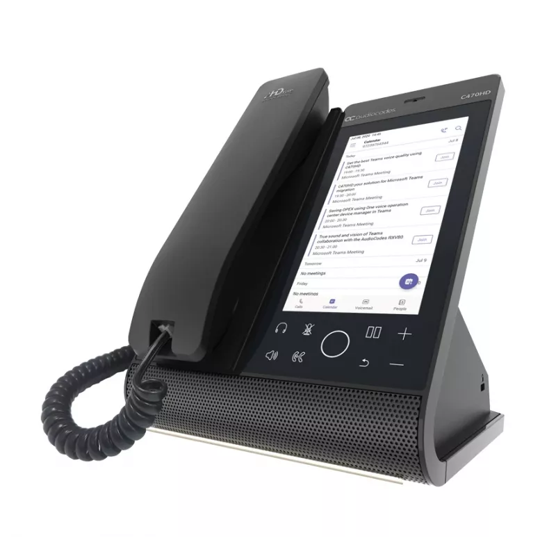 IP-telefoon AudioCodes Teams C470HD PoE GbE bedrade hoorn Android