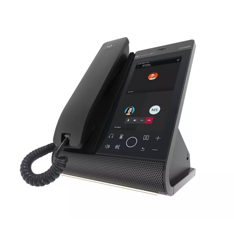 IP-telefoon AudioCodes Teams C470HD PoE GbE bedrade hoorn Android