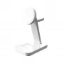 mophie Snap+ 3-in-1 draadloos laadstation headset, smartphone, smartwatch wit USB draadloos laden snel laden binnen