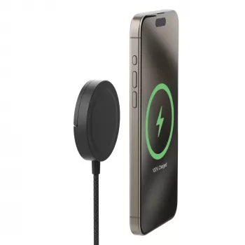 mophie Qi2 Magnetic Charger smartphone zwart USB draadloos laden snel laden binnen