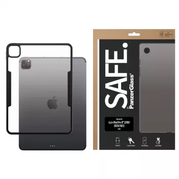 Clear TPU hoesje PanzerGlass SAFE voor Apple iPad Pro 11 inch (2018, 2020, 2021, 2022, 2024) transparant