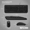 Incase Designed by Microsoft Wired Desktop 600 toetsenbord muis inbegrepen universeel USB QWERTY UK-Engels zwart