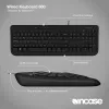 Bedrade full-size toetsenbord Incase Designed by Microsoft Wired 600 — USB, QWERTY, UK-Engels, zwart