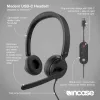 Incase Designed by Microsoft Modern USB-C Headset bedrade headset hoofdband kantoor/callcenter USB Type-C zwart