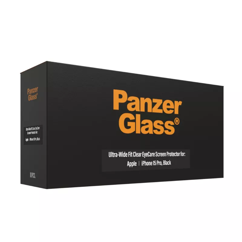 PanzerGlass EyeCare beeldschermbescherming iPhone 15 Ultra-Wide Fit schokbestendig