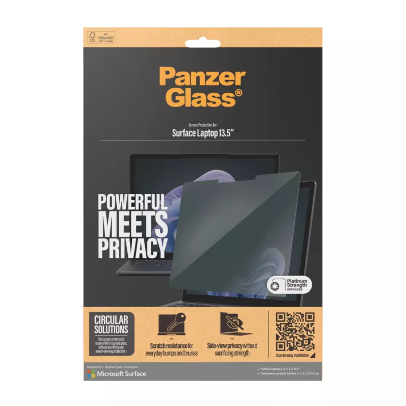 PanzerGlass® privacyfilter Microsoft Surface Laptop 13.5'' | 6 | 5 | 4 | 3 | 2