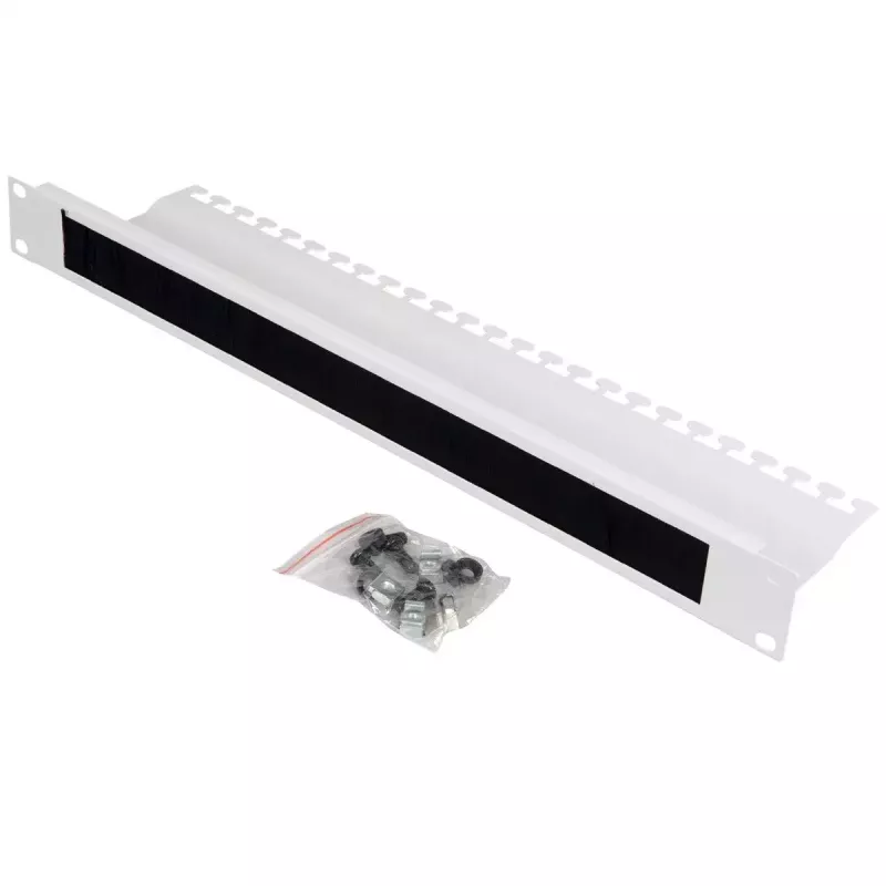 Kabeldoorvoer ROLINE 10 inch met borstelstrip 1HE grijs