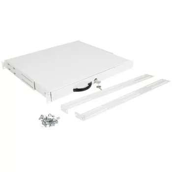 Toetsenbordlade ROLINE 19 inch 1HE 400 T afsluitbaar grijs