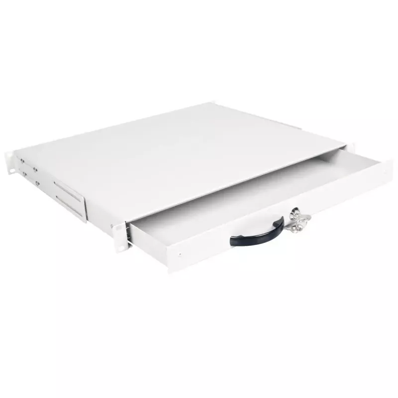 Toetsenbordlade ROLINE 19 inch 1HE 400 T afsluitbaar grijs