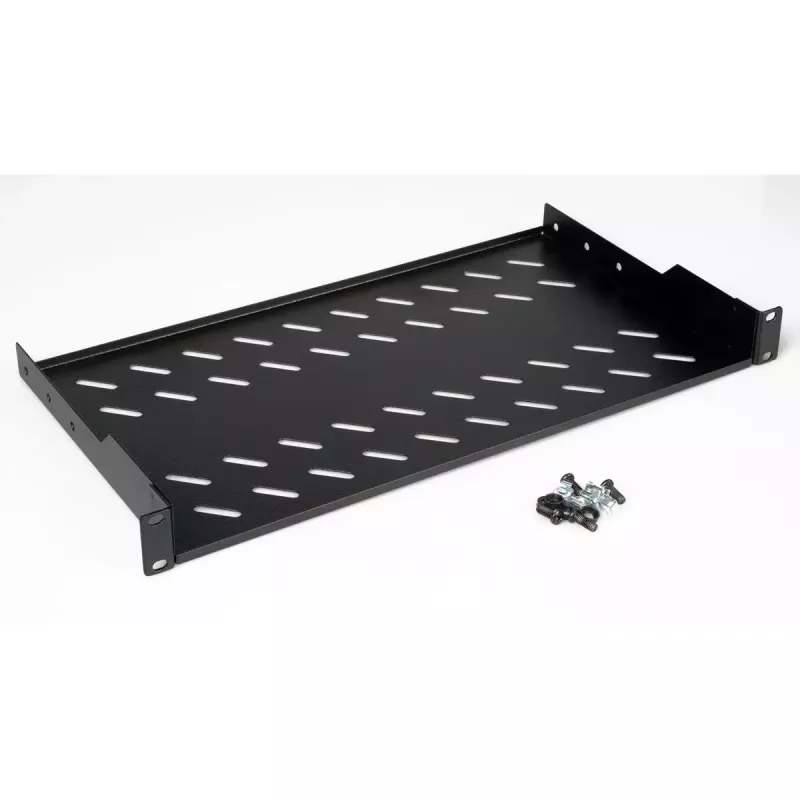 Rack shelf ROLINE 19-inch 1U 250mm diepte 15kg zwart