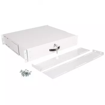 Toetsenbordlade ROLINE 19 inch 2 HE 400 T afsluitbaar grijs