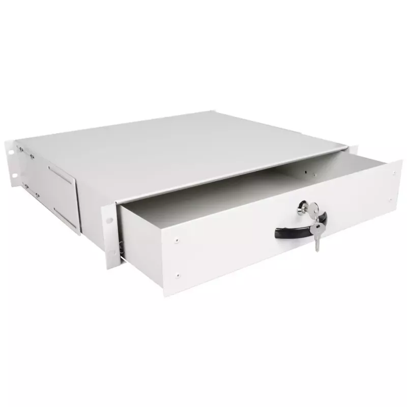 Toetsenbordlade ROLINE 19 inch 2 HE 400 T afsluitbaar grijs