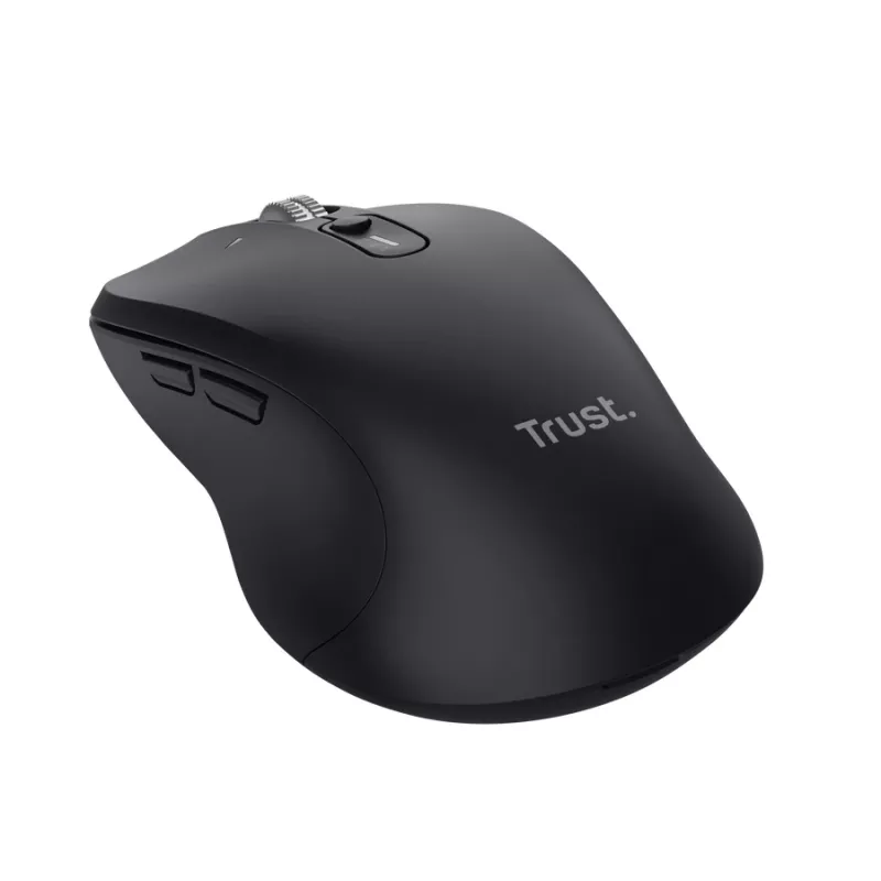 Trust 25673 muis, universeel, dubbelhandig, Bluetooth, 3200 DPI, 9 toetsen