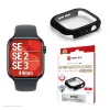 Schermbescherming PanzerGlass Displex 10H voor Apple Watch SE3/SE2/SE (44mm) – volledig lichaam, IP68, opklikbaar, zwart mat