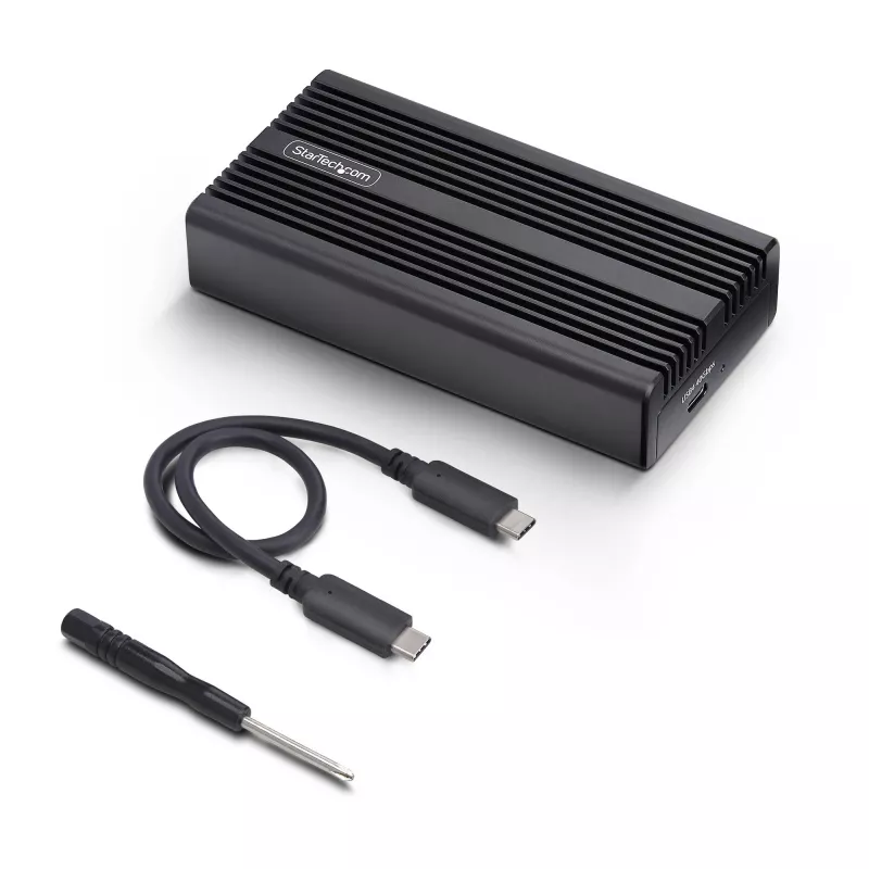 StarTech.com USB4 M.2 NVMe-behuizing, 40 Gbit/s, externe USB-C/Thunderbolt NVMe SSD-behuizing, aluminium koelbehuizing, B+M/M-Key