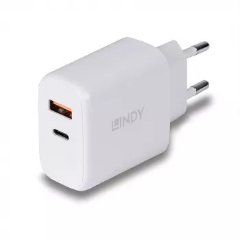 Lindy 73424 mobiele oplader universeel wit AC snelladen binnen