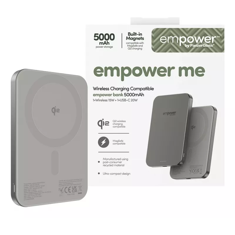 Powerbank PanzerGlass empower by empower Bank 5000mAh titanium