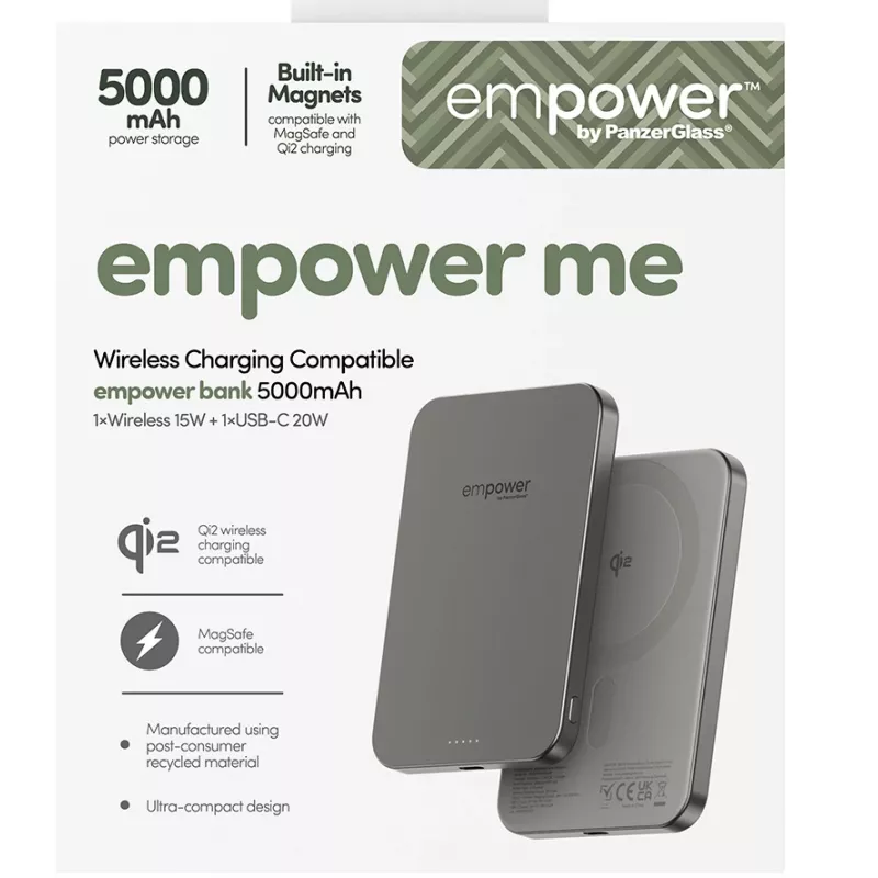 Powerbank PanzerGlass empower by empower Bank 5000mAh titanium