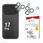 Displex Full Cover cameralensglas iPhone 17 Pro, 10H, volledige camerabescherming, Quick Mount, 2-pack