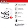Displex Full Cover cameralensglas iPhone 17 Pro, 10H, volledige camerabescherming, Quick Mount, 2-pack