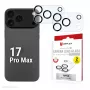 Displex Full Cover cameralens-beschermglas iPhone 17 Pro Max, 10H, volledige camerabescherming, snelle montage, 2-pack