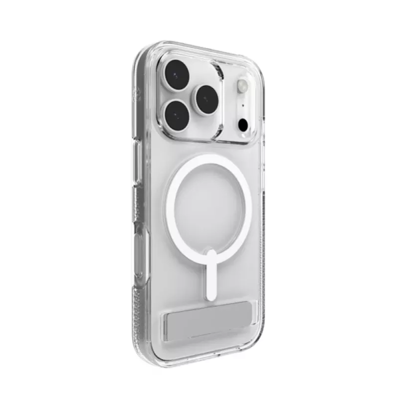 Cover ZAGG Crystal Palace Snap Kickstand hoesje voor Apple iPhone 17 Pro transparant