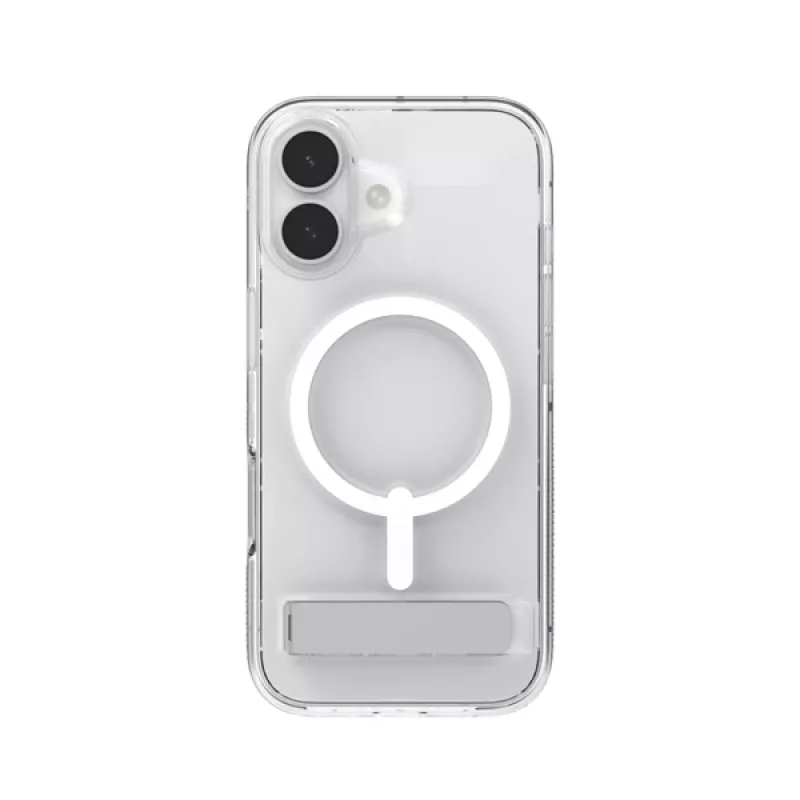 Cover ZAGG Crystal Palace Snap Kickstand Case voor Apple iPhone 17 transparant