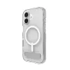 Cover ZAGG Crystal Palace Snap Kickstand Case voor Apple iPhone 17 transparant