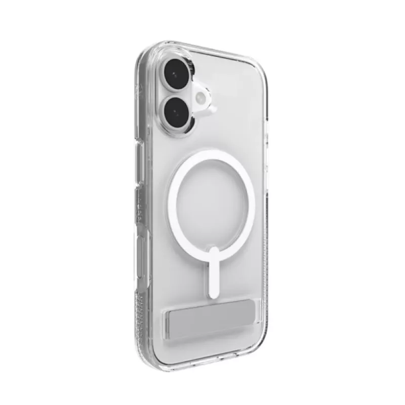 Cover ZAGG Crystal Palace Snap Kickstand Case voor Apple iPhone 17 transparant
