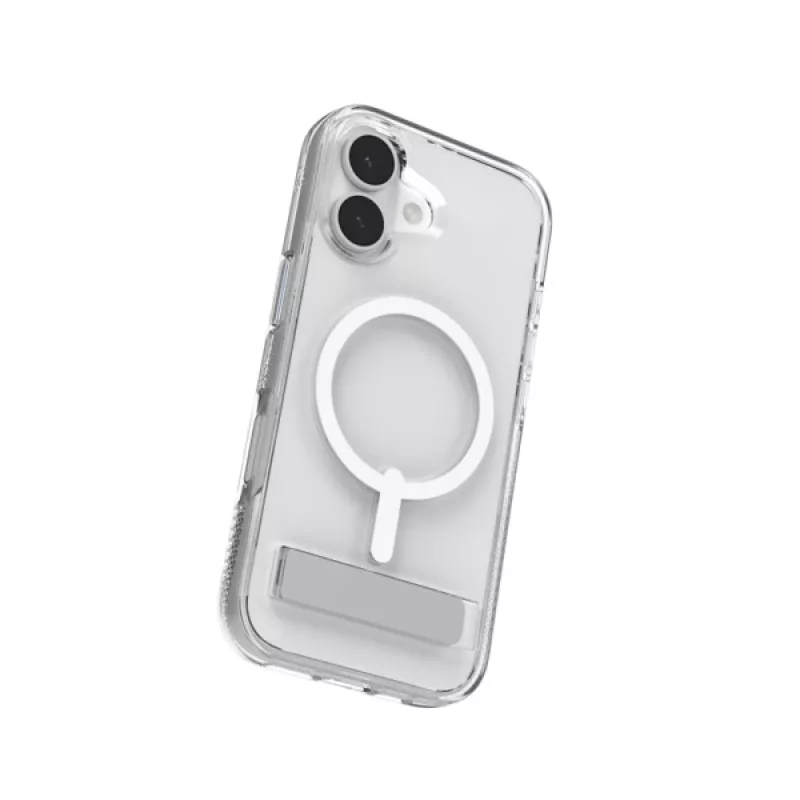 Cover ZAGG Crystal Palace Snap Kickstand Case voor Apple iPhone 17 transparant