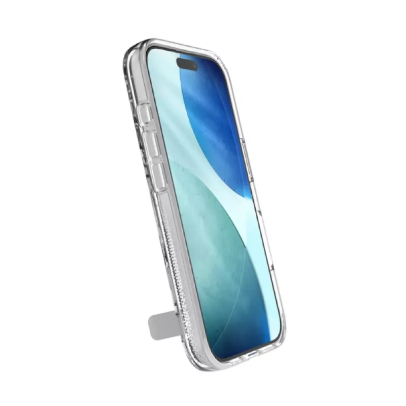 Cover ZAGG Crystal Palace Snap Kickstand Case voor Apple iPhone 17 transparant