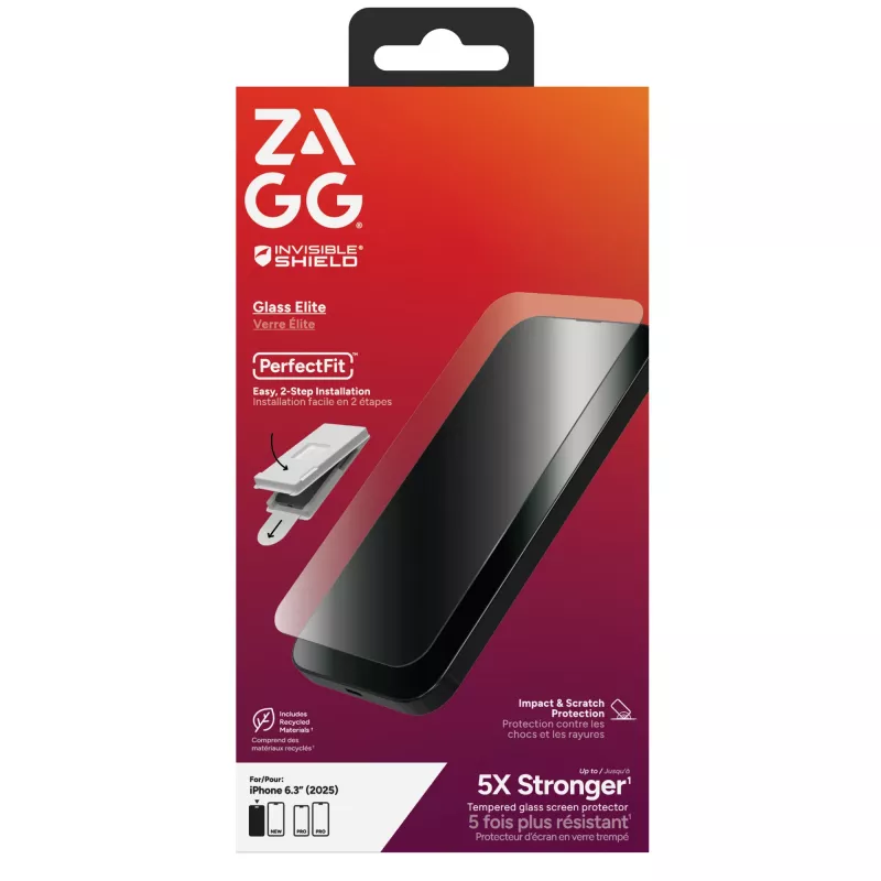 ZAGG InvisibleShield Glass Elite schermbeschermer voor Apple iPhone