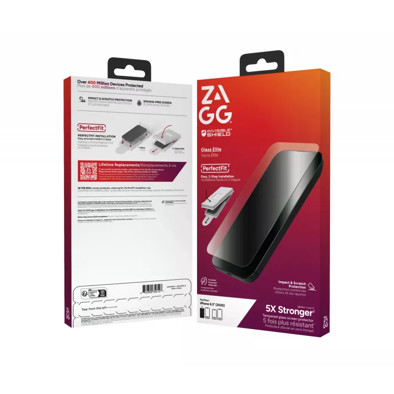 ZAGG InvisibleShield Glass Elite schermbeschermer voor Apple iPhone