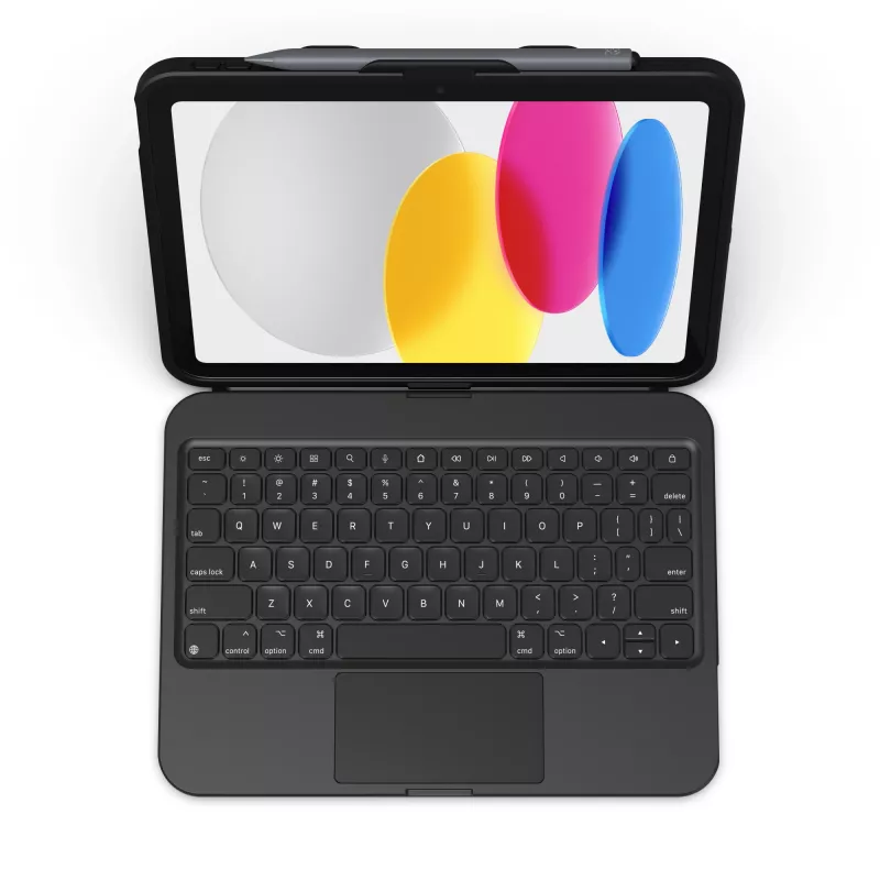 ZAGG Tough Keys-Apple-iPad 10th Gen/A16-zwart-Duits (B2B Brown Box)