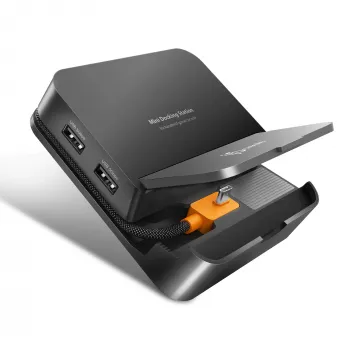 Dockingstation voor mobiele apparaten j5 create JCD624-N USB Type-C voor iPhone 16/15 & Samsung Galaxy-serie, 100×250×28,5 mm, 238 g, zwart/grijs