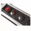 Power Extension M-Cab POW0001 2m 6 AC Outlets indoor zwart zilver