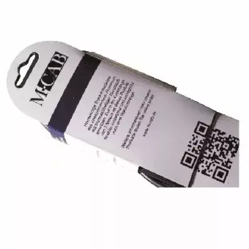 Power Extension M-Cab POW0001 2m 6 AC Outlets indoor zwart zilver